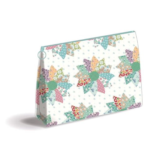 Riley Blake Lori Holt Sortiment an Reißverschluss-Taschen für Kosmetik, Nähbedarf, Bastelprojekte und mehr (Bee Vintage Vinyl Reißverschlusstasche) von Riley Blake