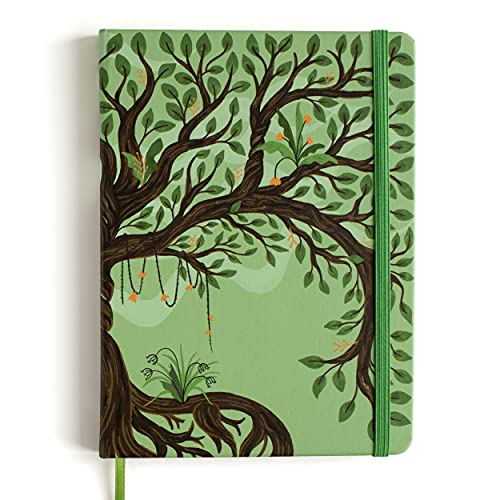 Notizbuch A5 Liniert von Rileys – Tagebuch für Erwachsene – Ideal als Notizheft – Tagebuch – Diary - Journal Buch - Dankbarkeitstagebuch – 120 Blatt mit 240 Seiten (Tree of Life) von Rileys & Co