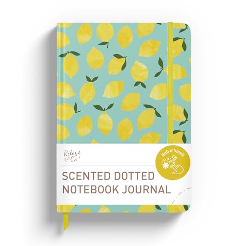 Rileys & Co Notizbuch, gepunktet, 20,3 x 15,2 cm, Hardcover, Motivations-Tagebuch, Motivationsnotizbuch, Zitronengelb Rileys & Co Notizbuch, gepunktet, 20,3 x 15,2 cm, Hardcover, Motivations-Tagebuch, Motivationsnotizbuch, Zitronengelb von Rileys & Co