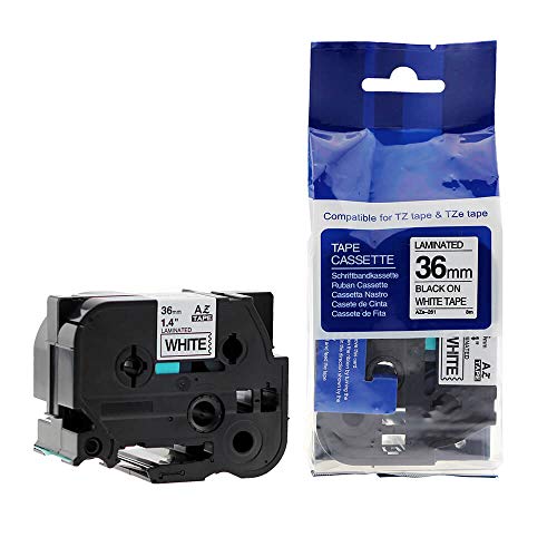 Schriftbänder Rillstab für Brother TZe-261, schwarz auf weiß, 36mm/8m Schriftbänder Rillstab für Brother TZe-261, schwarz auf weiß, 36mm/8m von rillstab original