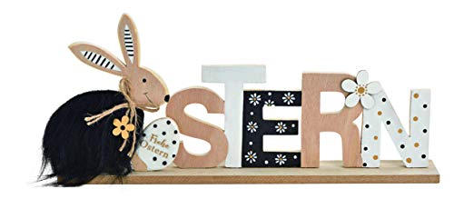 38x17cm Ostern Schriftzug schwarz Weiss Holz Aufsteller Punkte Frühling Osterdeko Osterschmuck Schriftzug Tischdeko Hasen Holzhasen n388wkg Spruch 38x17cm Ostern Schriftzug schwarz Weiss Holz Aufsteller Punkte Frühling Osterdeko Osterschmuck Schriftzug Tischdeko Hasen Holzhasen n388wkg Spruch von RiloStore