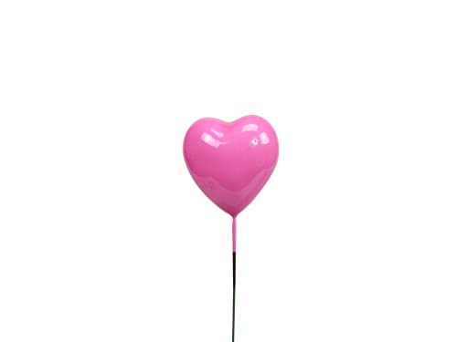 48 STK Dekostecker Herz pink 3cm Valentinstag Muttertag o006 Floristik Deko Stecker 24cm Herzen Dekoherzen Dekopicks Herzdeko Herzstecker von RiloStore