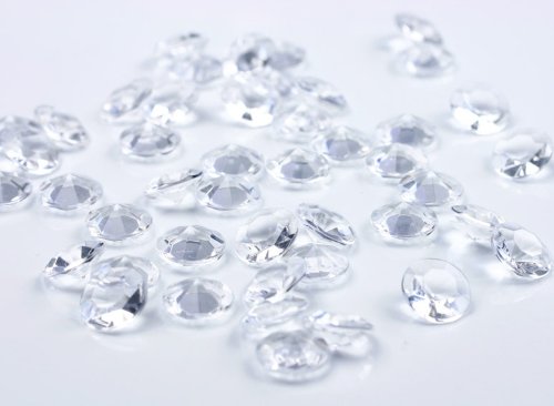 RiloStore 100 STK Deko Diamanten Acryl Tischschmuck Hochzeit Dekosteine Klar Kristall-Acryl-Diamanten transparent 1,2cm Deko Diamant Tischdeko Tautropfen Steine Dekoration Streuteile Hochzeitsdeko RiloStore 100 STK Deko Diamanten Acryl Tischschmuck Hochzeit Dekosteine Klar Kristall-Acryl-Diamanten transparent 1,2cm Deko Diamant Tischdeko Tautropfen Steine Dekoration Streuteile Hochzeitsdeko von RiloStore