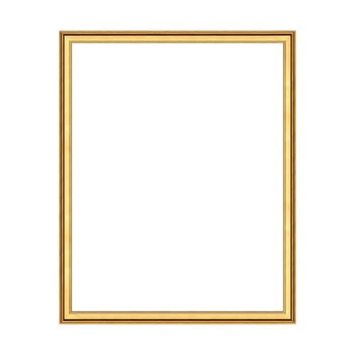 Rimbol 20,3 x 25,4 cm großer einfacher Holz-Bilderrahmen, handgeschnitzter Ölgemälde-Rahmen für Wandkunst, Vintage-Heimwanddekoration, personalisierbar, rustikales Massivholz für Wohnzimmer und Büro von Rimbol