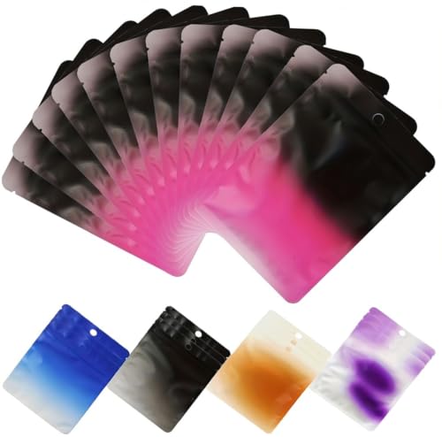 Rimiko 100 Stück Druckverschlussbeutel Zip Mylarbeutel Undurchsichtig, Wiederverschließbare Tasche Mylar zur Aufbewahrung von Lebensmittel und für Verpacken (Schwarze Rosa Farbverläufe, 10,5x15cm) Rimiko 100 Stück Druckverschlussbeutel Zip Mylarbeutel Undurchsichtig, Wiederverschließbare Tasche Mylar zur Aufbewahrung von Lebensmittel und für Verpacken (Schwarze Rosa Farbverläufe, 10,5x15cm) von Rimiko
