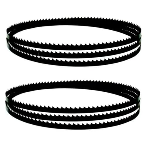 2 Stück Bandsägeblätter 1575 Bandsägeblatt 1575 mm * 9,5 mm * 0,35 mm 6 10 14 TPI Carbon for Schneiden von Holz Bandsäge Holzbearbeitungszubehör(10TPI) von Rimmean