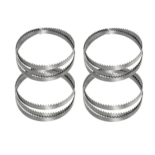 4 Stück Bandsägeblatt 1425 mm SK5 Bandsägeblätter 1425 6,35 0,35 mm 6T 10T 14T TPI for Schneiden von Holz, Kunststoff, Metall(14T TPI) von Rimmean