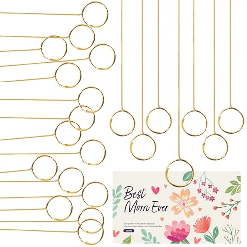 40 Stück Tischkartenhalter, Goldene Blume Kartenhalter Sticks, Blumen Pick Kartenhalter 30cm Goldener Rund Foto Stick Clip für Hochzeit Party Geburtstag 40 Stück Tischkartenhalter, Goldene Blume Kartenhalter Sticks, Blumen Pick Kartenhalter 30cm Goldener Rund Foto Stick Clip für Hochzeit Party Geburtstag von Rimoev