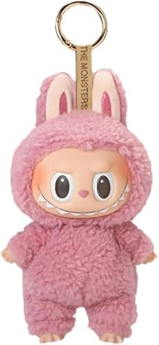 Labubu Kleidung für 17 cm Puppe, Labubu Clothes, handgemachte Häkelarbeiten, 3-teiliges Set mit elegantem Zubehör, Kleidung für Labubu Plüsch (A) von Rimtpuz