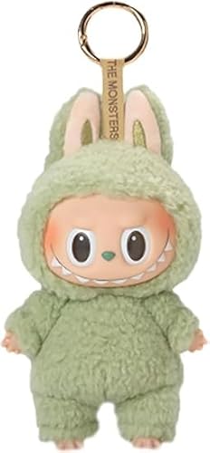 Labubu Kleidung für 17 cm Puppe, Labubu Clothes, handgemachte Häkelarbeiten, 3-teiliges Set mit elegantem Zubehör, Kleidung für Labubu Plüsch (D) von Rimtpuz