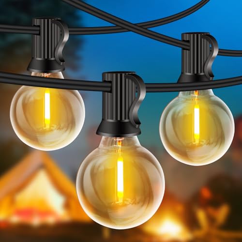 LED Lichterkette Außen, 10M Lichterkette außen Strom mit G40 20+2 Glühbirnen Plastik, IP44 Wasserdicht Lichterketten Außenbereich für Garten, Hochzeit, Party Warmweiß LED Lichterkette Außen, 10M Lichterkette außen Strom mit G40 20+2 Glühbirnen Plastik, IP44 Wasserdicht Lichterketten Außenbereich für Garten, Hochzeit, Party Warmweiß von Rintea