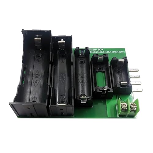 Rinteea Batterietestergehäuse, 4- und 2-Adrige Klemme, 18650, 26650, 14505, 14340, 1425, Batteriegehäusehalter, Test-Aufbewahrungsbox für DL24P Rinteea Batterietestergehäuse, 4- und 2-Adrige Klemme, 18650, 26650, 14505, 14340, 1425, Batteriegehäusehalter, Test-Aufbewahrungsbox für DL24P von Rinteea