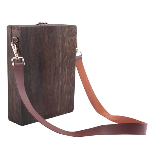 Rinteea Writers Messenger Holzkiste A5 Retro Trend Umhängetasche Künstlerbedarf Box von Rinteea