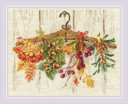 RIOLIS Counted Cross Stitch Kit 11.75"X9.5"-Gifts Of Autumn (14 Count) von Riolis
