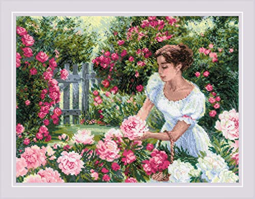 RIOLIS Counted Cross Stitch Kit 15.75"X11.75"-In The Garden (14 Count) von Riolis