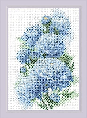 Riolis Kreuzstich Set Zarte Chrysanthemen Zählmuster Riolis Kreuzstich Set Zarte Chrysanthemen Zählmuster von Riolis