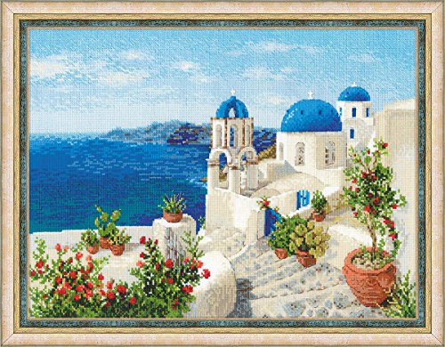 RIOLIS Santorini Kreuzstichpackung, Baumwolle, Mehrfarbig, 40 x 30 x 0,1 cm RIOLIS Santorini Kreuzstichpackung, Baumwolle, Mehrfarbig, 40 x 30 x 0,1 cm von Riolis