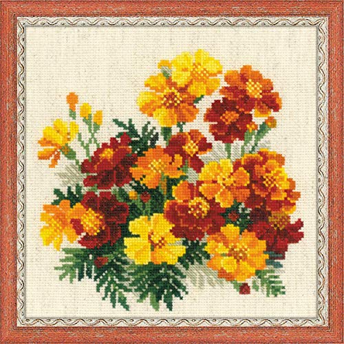 Riolis Marigolds Cross Stitch Kit, Baumwolle, Multi-Color, 20 X 20 X 0,1 Cm Riolis Marigolds Cross Stitch Kit, Baumwolle, Multi-Color, 20 X 20 X 0,1 Cm von Riolis