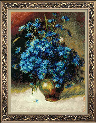 Riolis Kreuzstich-Set "Kornblumen nach I. Levitan", Zählmuster von Riolis