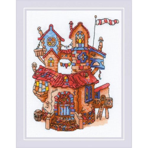 Auslaufmodell Riolis Kreuzstich-Set "Märchenhaus", Zählmuster Auslaufmodell Riolis Kreuzstich-Set "Märchenhaus", Zählmuster von Riolis