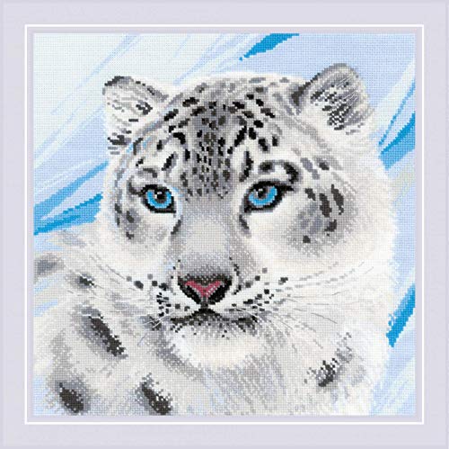 Riolis Kreuzstich Set "Schneeleopard", Zahlmuster, 30x30cm Riolis Kreuzstich Set "Schneeleopard", Zahlmuster, 30x30cm von Riolis