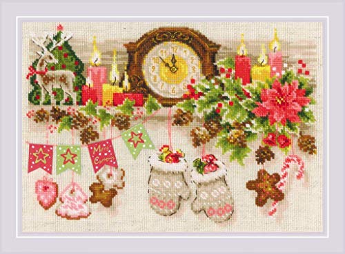 Riolis 1903 COUNTED CROSS STITCH XMAS SHELF Kreuzstichpackung, Weihnachtsregal, 30x21cm Riolis 1903 COUNTED CROSS STITCH XMAS SHELF Kreuzstichpackung, Weihnachtsregal, 30x21cm von Riolis