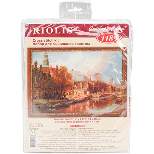 Riolis Amsterdam: Die alte Kirche Kreuzstich-Set, Baumwolle, Mehrfarbig, 54 x 40 x 0.1 cm Riolis Amsterdam: Die alte Kirche Kreuzstich-Set, Baumwolle, Mehrfarbig, 54 x 40 x 0.1 cm von Riolis