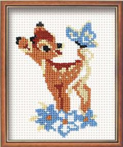 Riolis Bambi Kreuzstich-Set, Baumwolle, Mehrfarbig, 13 x 16 x 0,1 cm von Riolis