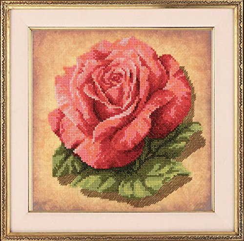 Riolis Die Rose Kreuzstichpackung, Baumwolle, Mehrfarbig, 20 X 20 X 0,1 cm von Riolis