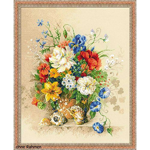 Riolis Flämischer Sommer Kreuzstich-Set, Baumwolle, Mehrfarbig, 40 x 50 x 0.1 cm Riolis Flämischer Sommer Kreuzstich-Set, Baumwolle, Mehrfarbig, 40 x 50 x 0.1 cm von Riolis