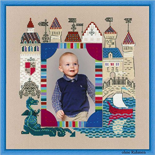 Riolis Fotorahmen Ritterschloss Kreuzstich-Set, Baumwolle, Mehrfarbig, 30 x 30 x 0.1 cm Riolis Fotorahmen Ritterschloss Kreuzstich-Set, Baumwolle, Mehrfarbig, 30 x 30 x 0.1 cm von Riolis