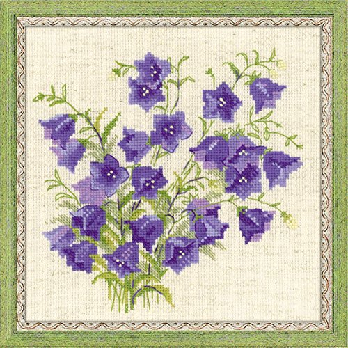 Riolis Stickbildset Kreuzstich "Glockenblume", Zählmuster von Riolis