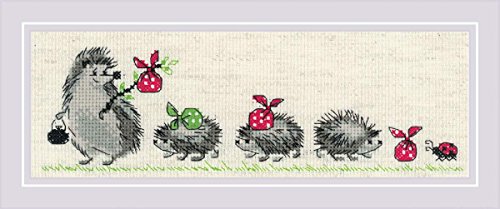 RIOLIS Igel Kreuzstich-Set, Baumwolle, Mehrfarbig, 24 x 8 cm RIOLIS Igel Kreuzstich-Set, Baumwolle, Mehrfarbig, 24 x 8 cm von Riolis