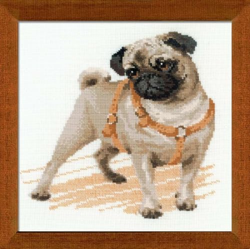 Riolis Kreuzstich Set "Mops", Mehrfarbig, Zählmuster Riolis Kreuzstich Set "Mops", Mehrfarbig, Zählmuster von Riolis