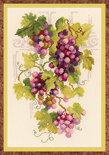 Riolis Kreuzstich-Set, Motiv: Weinrebe Kreuzstich Bild für Zuhause, Mehrfarbig, Farbe Riolis Kreuzstich-Set, Motiv: Weinrebe Kreuzstich Bild für Zuhause, Mehrfarbig, Farbe von Riolis