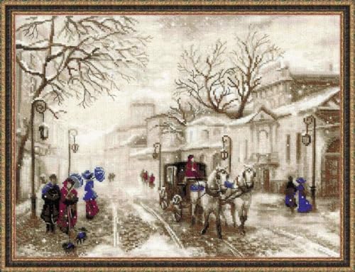 Riolis Alte Strasse Kreuzstichpackung, Baumwolle, Mehrfarbig, 40 x 30 x 0,1 cm Riolis Alte Strasse Kreuzstichpackung, Baumwolle, Mehrfarbig, 40 x 30 x 0,1 cm von Riolis
