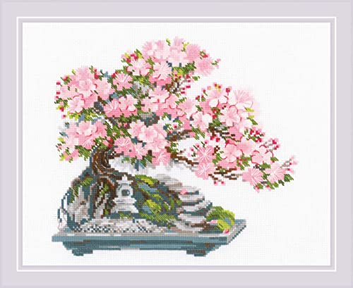 Riolis Kreuzstich Set Blühender Bonsai, Zählmuster, 30x24cm Riolis Kreuzstich Set Blühender Bonsai, Zählmuster, 30x24cm von Riolis