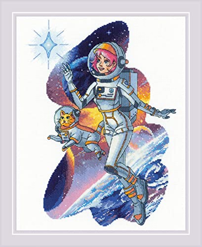 Riolis Kreuzstich Set "Direkt zu den Sternen", Zählmuster, 24x30cm Riolis Kreuzstich Set "Direkt zu den Sternen", Zählmuster, 24x30cm von Riolis