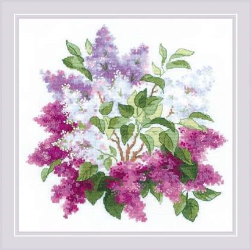 RIOLIS Counted Cross Stitch Kit 15.75"X15.75"-Lilac Blossoms (10 Count) RIOLIS Counted Cross Stitch Kit 15.75"X15.75"-Lilac Blossoms (10 Count) von Riolis