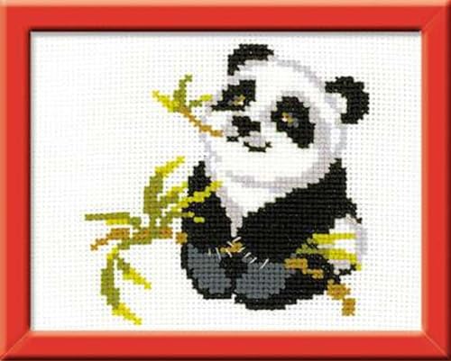 Riolis Kreuzstich-Set Panda, Baumwolle, Mehrfarbig, 18 x 15 x 0.1 cm von Riolis