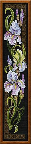 Riolis Kreuzstich-Set Schwertlilien, Baumwolle, Mehrfarbig, 20 x 92 x 0.1 cm von Riolis