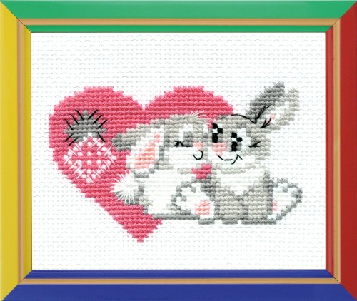 Riolis Kreuzstich-Set Sie sind Mein Schatz, Baumwolle, Mehrfarbig, 16 x 13 x 0.1 cm Riolis Kreuzstich-Set Sie sind Mein Schatz, Baumwolle, Mehrfarbig, 16 x 13 x 0.1 cm von Riolis