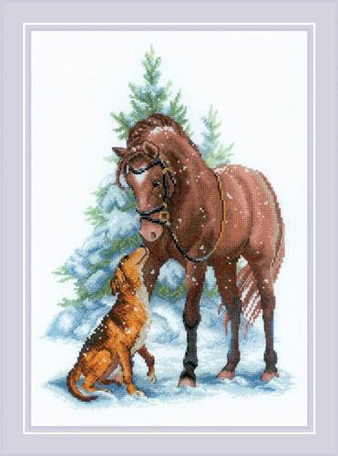 Riolis Kreuzstich Stickpackung "Hey Kumpel!", Zählmuster, 21x30cm von Riolis