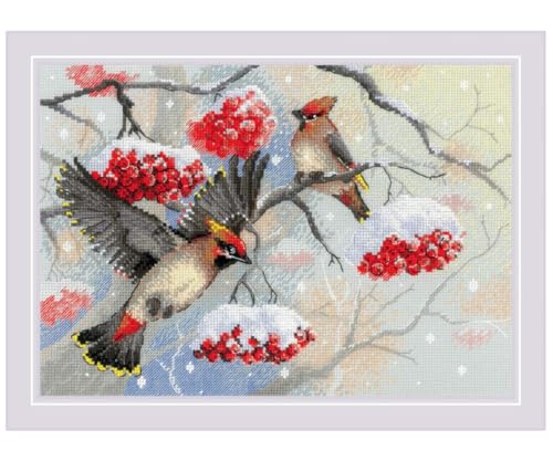 Riolis Kreuzstich Stickpackung "Wintergeflüster", Zählmuster, 30x21cm Riolis Kreuzstich Stickpackung "Wintergeflüster", Zählmuster, 30x21cm von Riolis
