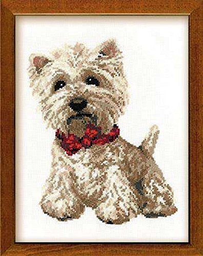 RIOLIS Kreuzstich-Set, Acryl, Mehrfarbig, West Highland White RIOLIS Kreuzstich-Set, Acryl, Mehrfarbig, West Highland White von Riolis