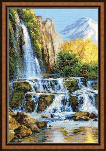 RIOLIS Landscape with Waterfall Cross Stitch kit, Baumwolle, multi-color, 40 x 60 x 0,1 cm RIOLIS Landscape with Waterfall Cross Stitch kit, Baumwolle, multi-color, 40 x 60 x 0,1 cm von Riolis