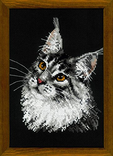 Riolis Maine Coon Cross Stitch kit, Baumwolle, Multi-Color, 21 x 30 x 0,1 cm Riolis Maine Coon Cross Stitch kit, Baumwolle, Multi-Color, 21 x 30 x 0,1 cm von Riolis