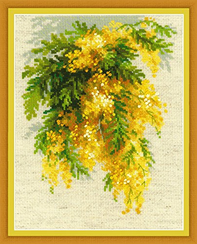 Riolis Mimosa Cross Stitch Kit, Baumwolle, Multi-Color, 18 X 24 X 0,1 Cm Riolis Mimosa Cross Stitch Kit, Baumwolle, Multi-Color, 18 X 24 X 0,1 Cm von Riolis