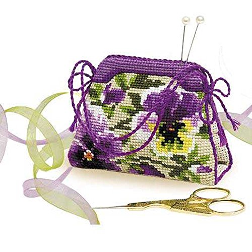 Riolis Kreuzstich-Set "Stiefmütterchen Nähkissen", Zählmuster Riolis Kreuzstich-Set "Stiefmütterchen Nähkissen", Zählmuster von Riolis