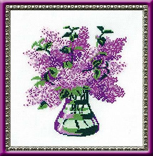Riolis Stickbild-Set, Motiv Blumenstrauß mit Lilien, Kreuzstich, Multi Color von Riolis